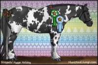 Horse Color:White Spotted Black