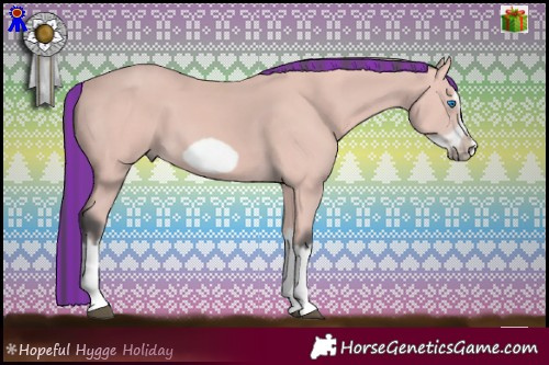 Horse Color:Platinum Painted Bay Splash Frame 