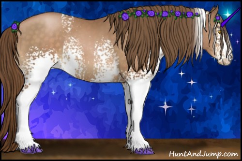 Horse Color:White Spotted Brown Pearl