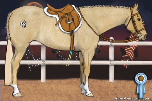 Horse Color:Palomino Roan Rabicano 