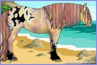 Horse Color:Painted Nacre Gold Champagne Dun Tobiano Appaloosa