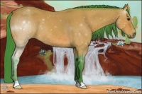 Horse Color:Watercolor Bay Roan 