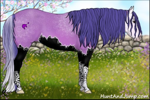 Horse Color:Watercolor Bay Splash
