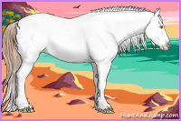 Horse Color:Gold Champagne Near Leopard and Gold Champagne Frame Near Leopard