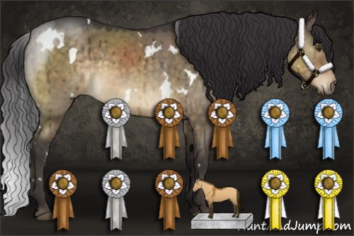 Horse Color:White Spotted Buckskin Roan Dun 