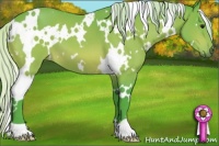 Horse Color:Watercolor White Spotted Silver Bay 