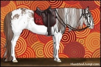 Horse Color:White Spotted Liver Chestnut 