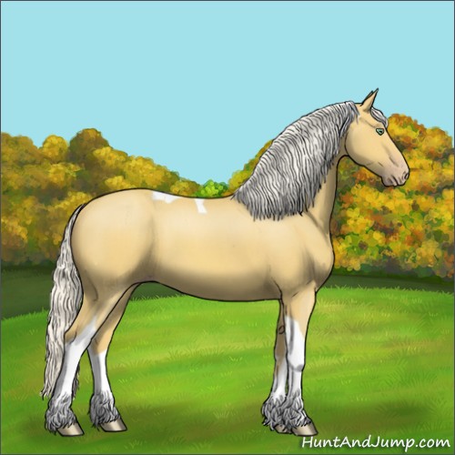 Horse Color:Silver Sable Cream Champagne Tobiano 