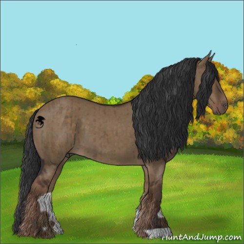 Horse Color:Liver Red Dun Brindle 
