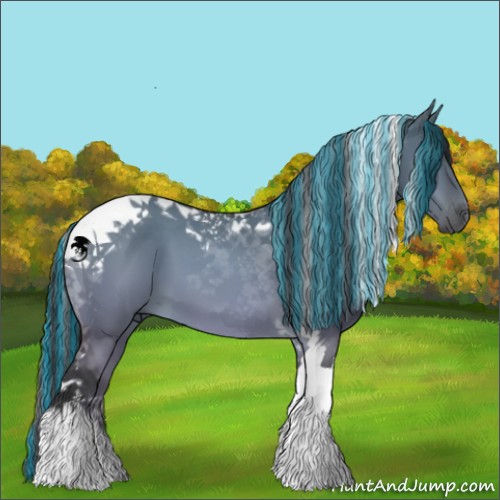 Horse Color:Painted Brown Dun Tobiano