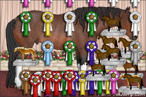 Horse Color:Bay Rabicano 