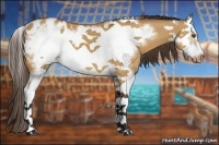 Horse Color:Bay Dun Splash Frame Appaloosa 
