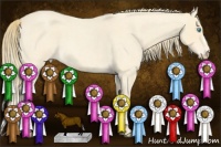 Horse Color:Perlino Roan 