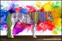 Horse Color:Painted White Spotted Liver Chestnut Ice