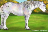 Horse Color:Nacre Silver Blue Onyx Chinchilla Ice Sabino 