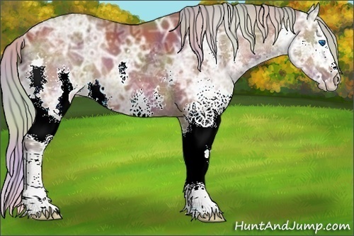 Horse Color:Nacre Silver Brown Ice Splash 