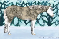 Horse Color:Silver Amber Champagne Ice Dun Splash 