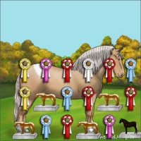 Horse Color:Silver Classic Champagne Varnish