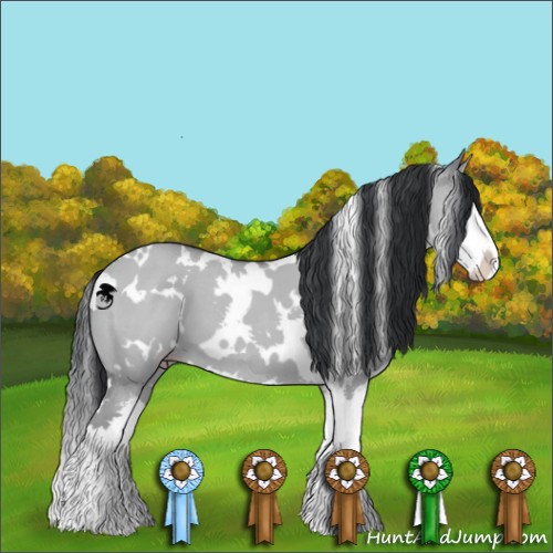 Horse Color:White Spotted Classic Champagne Chinchilla Dun Splash 