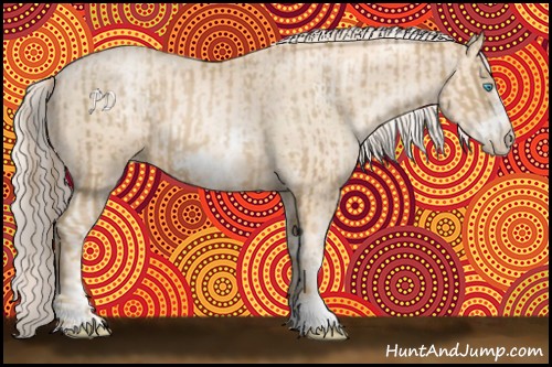 Horse Color:White Spotted Chocolate Palomino Pearl Frame  and White Spotted Gold Cream Champagne Pearl Sabino Frame 