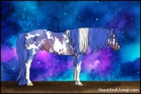 Horse Color:Watercolor White Spotted Liver Chestnut 