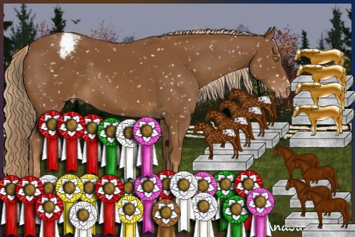 Horse Color:Chestnut Snowcap 