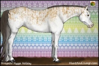 Horse Color:White Spotted Buckskin Splash and White Spotted Buckskin Splash