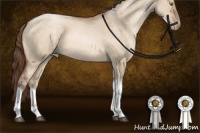 Horse Color:Brown Pearl Dun Tobiano Rabicano