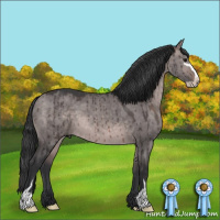 Horse Color:Platinum Brown Dun Sabino Brindle 
