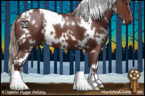 Horse Color:White Spotted Chocolate Silver Brown 