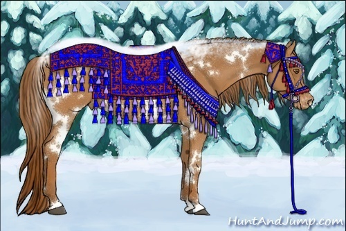 Horse Color:White Spotted Chestnut Varnish Rabicano