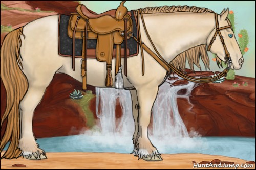 Horse Color:Smoky Blue Roan Pearl 