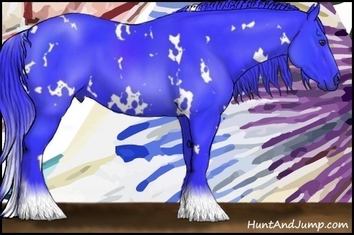 Horse Color:Watercolor White Spotted Liver Chestnut 