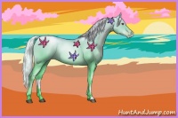 Horse Color:Silver Smoky Black Chinchilla Pearl 