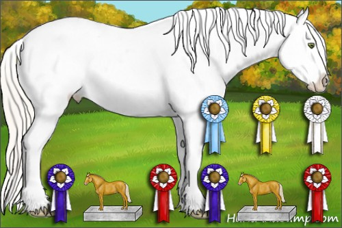 Horse Color:Silver Classic Cream Champagne Roan Near Leopard