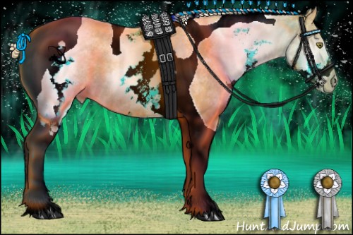 Horse Color:White Spotted Gold Champagne Tobiano 