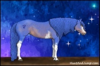 Horse Color:Watercolor White Spotted Liver Chestnut