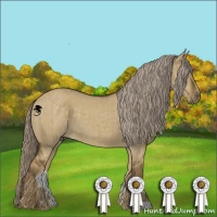 Horse Color:Chocolate Palomino Dun Brindle 