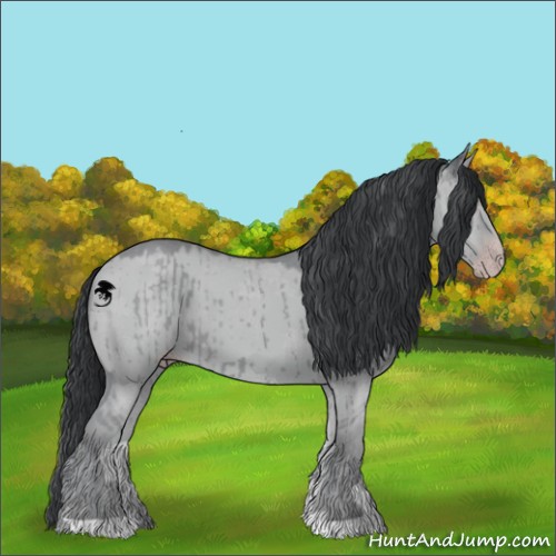 Horse Color:Classic Champagne Chinchilla Dun Brindle