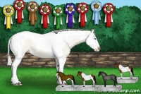 Horse Color:Cremello Dun Splash Tobiano 
