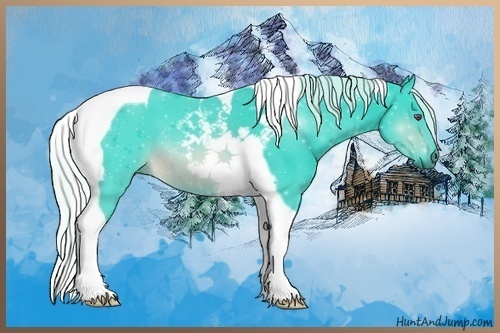 Horse Color:Watercolor Silver Brown Chinchilla Tobiano 