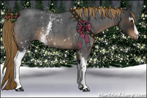 Horse Color:White Spotted Liver Red Roan 