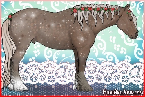 Horse Color:Silver Black 