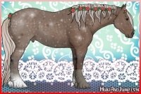 Horse Color:Silver Black 