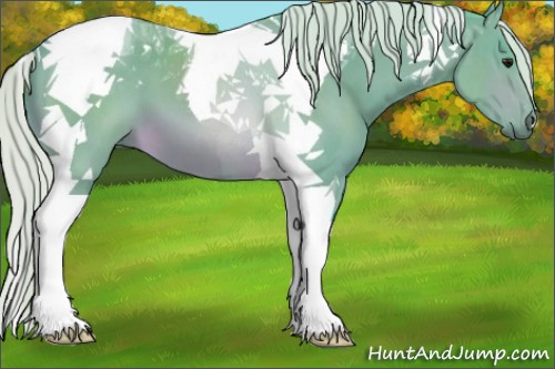 Horse Color:Watercolor Silver Brown Tobiano 