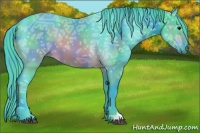 Horse Color:Nacre Watercolor Brown Ice 