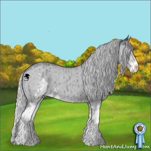 Horse Color:Silver Classic Champagne Chinchilla Dun Sabino Brindle