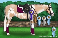 Horse Color:White Spotted Silver Bay Pearl Splash