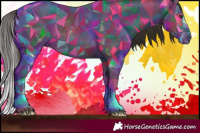 Horse Color:Liver Red Dun Ice Splash 