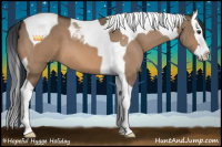 Horse Color:Bay Dun Sabino Splash Tobiano 
